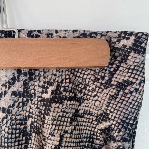 Grey Snakeskin Slip Skirt - Picture 2 of 4